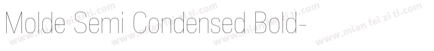 Molde Semi Condensed Bold字体转换